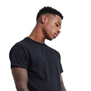 เสื้อยืดผ้าฝ้าย100% ระบายอากาศขนาดใหญ่พิเศษของผู้ชายเสื้อยืดสีดำปรับแต่งได้สไตล์สตรีท - Product Image 4