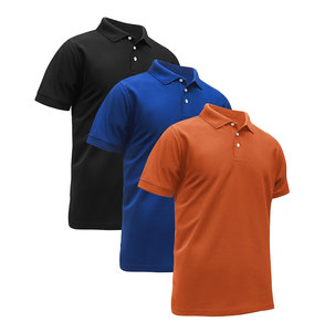Nouveau design optimal, jersey tricoté solide pour chemise homme, manches courtes, haute qualité, logo personnalisé, séchage rapide, polyester/coton, vêtements décontractés - Product Image 1