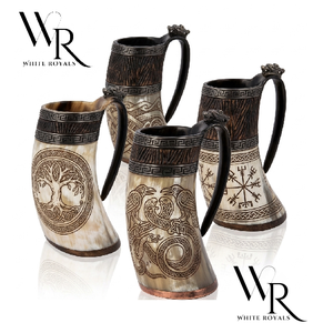 Fabulosa Jarra de Cerveza Medieval, Juego de Cuatro, Ideal para Restaurantes, Bares, Fiestas, Servicio de Cerveza, Venta al por Mayor - Product Image 1