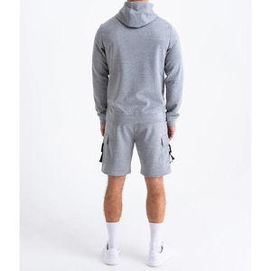 Conjunto de Verano Personalizado de Dos Piezas para Hombre, Camiseta y Pantalones Cortos Sólidos de Alta Calidad, Corte Holgado, Cómodo, Transpirable y de Secado Rápido - Product Image 4