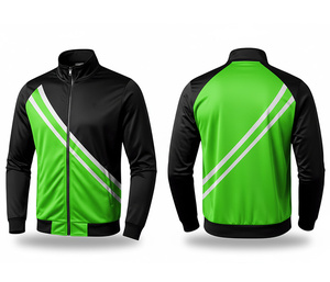 Lightweight Sports Zip Jacket for Gym <b>Running</b> & Training Breathable Quick Dry | Sizes Men Women Youth | Training Jacket - Product Image 2