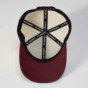 Gorra de Béisbol Estilo A-Frame de 5 Paneles, 100% Algodón Twill, 2 Tonos, con Logotipo Personalizado y Bordado 3D, Gorra Deportiva de Tela - Product Image 5