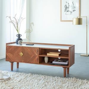 Mueble para TV de madera de acacia Vandana Cresta Maxima - Product Image 3