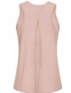 Camiseta sin mangas Lulu con abertura trasera, tejida a mano, de color liso, suave, de alta elasticidad, con tacto de segunda piel, de secado rápido, versátil. - Product Image 3