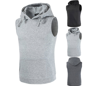 Comfortable Sleeveless Gym <b>Hoodie</b> Breathable <b>Workout</b> Wear Hooded Activewear Supplier High Quality Sleeveless Fitness <b>Hoodie</b> - Product Image 6