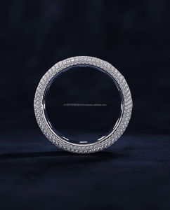 Moissanite Diamond Vintage 14K amarillo boda/anillo de compromiso Unisex oro blanco fino para fiesta de aniversario-digno - Product Image 2