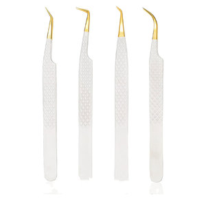 Eyelash Manufacturer Curved Private <b>Label</b> False Strip Volume Round Tip Fashion Lash <b>Applicator</b> Tweezer - Product Image 2