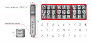 Alta calidad YOUNG CYCLE YC 601-12mm 12mm Mayúscula CRV Sellos perforados de acero 27 PCS/SET para uso industrial - Product Image 5