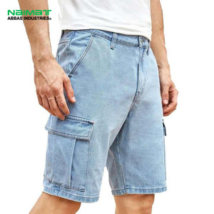Pantalones Cortos de Mezclilla Holgados Estilo Streetwear para Hombre, de Pierna Ancha, Estilo Hip Hop, Casuales de Verano - Product Image 2
