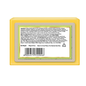 Jabón Limpiador Corporal Nisha Lime 125g Sin Parabenos Vegano Limpieza Suave para Piel Suave Apto para Todo Tipo de Piel, Hombres y Mujeres - Product Image 6