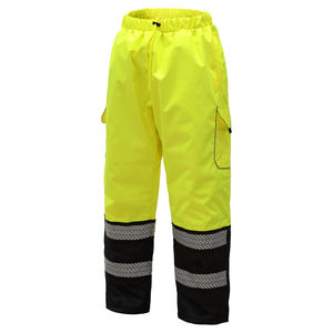 Pantalon de travail pour homme ignifuge, avec bande réfléchissante 3M haute visibilité, pour la construction et la sécurité industrielle - Product Image 3