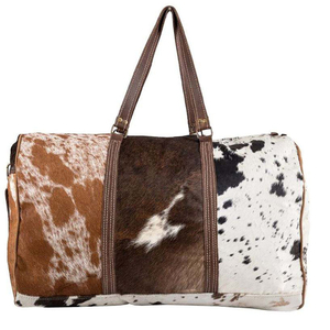 Wholesale Premium quality cowhide leather hair travel bag <b>luggage</b> bags custom OEM supplier export for sale in wholesale price - Product Image 2