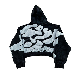 Sweat-shirts à capuche épais et lourds pour hommes, style streetwear, personnalisables avec impression en relief, qualité OEM économique - Product Image 6