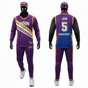 Survêtement d'entraînement de basketball pour hommes, tissu polyester respirant 240 GSM, design à panneaux bleu, jaune et blanc, logo personnalisé par sublimation - Product Image 4