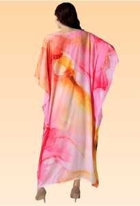 Robe kaftan élégante pour femme – Kaftan de plage imprimé coupe ample pour la collection d'été. - Product Image 4