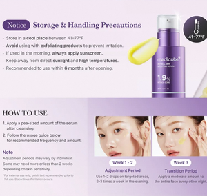 medicube RETINOL NMN BOOSTING SERUM 30ml Antienvejecimiento, Reafirmante, Suavizante de Arrugas, Aumenta la Elasticidad, Repara la Piel, Cuidado Diario - Product Image 4