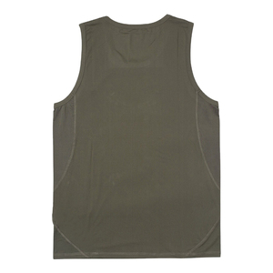 Débardeur en tricot sans manches pour homme, vert olive, col rond, style décontracté uni - Product Image 4