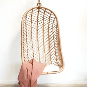 Top selling natural rattan <b>swing</b> chair for indoor outdoor comfortable seating hanging chairs - Product Image 3