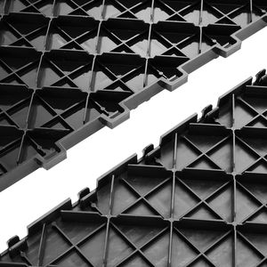 Dalles de garage emboîtables 12 x 12 x 0,53 pouces, lot de 50, antidérapantes, texture double face, revêtement de sol de garage, revêtement de sol en plastique pour - Product Image 3