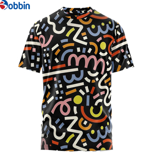 Camiseta Personalizada con Logotipo Sublimado, Cuello Redondo, Manga Corta, Teñida, de Spandex/Poliéster Antiencogimiento para Hombre, Venta Caliente - Product Image 1