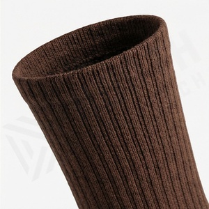 Brown Crew <b>Socks</b> Solid Color Breathable Hiking Sport <b>Socks</b> for Adults Autumn Wear - Product Image 4