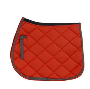 Ensemble de tapis de selle pour cheval en peau de mouton de qualité supérieure avec bonnet d'oreille assorti |   Tapis de selle équestre matelassé hexagonal |   Équitation - Product Image 1