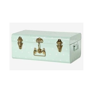 Treading Design Iron Trunk <b>Box</b> With Rustic Finish Stylish Storage Chest Rectangular Shape Trunk <b>Box</b> For Sale - Product Image 1