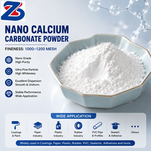 CaCO3 Nano Ultra Fin, Remplisseur Fonctionnel de Haute Pureté, Qualité Industrielle pour Encres d'Impression, Matériaux Composites Papier, Produits Chimiques Fins - Product Image 1