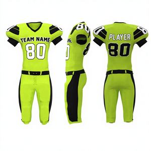 Conjunto de Uniforme de Fútbol Americano Personalizado, Blanco, Azul, Rosa, con Estampado de Rayos, Sublimado, Transpirable, Ajustado, para Hombre - Product Image 4
