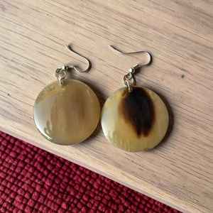 Pendientes de Cuerno Natural Hechos a Mano, Joyería de Cuerno Real para Mujer al Mejor Precio - Product Image 3