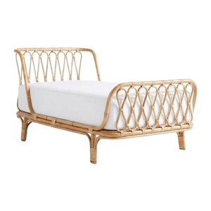 Muebles Infantiles de Alta Calidad, Cama Individual de Ratán para Niñas, Muebles para Dormitorio Infantil, Material Natural, Precio de Fábrica, Gran Venta - Product Image 1