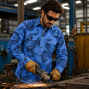 Wholesale High Visibility Breathable <b>Welding</b> Clothes Long Sleeve Fr <b>Welding</b> Reflective Cat2 Mechanic Hi Vis Work <b>Shirts</b> - Product Image 6