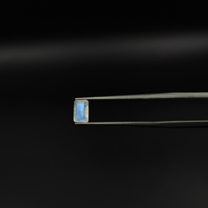 Piedra de luna arcoíris RMS, zafiro natural, corte esmeralda, gema azul rectangular para la fabricación de joyas, pedido al por mayor - Product Image 2
