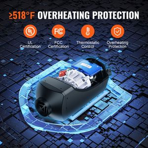 12V 2KW Diesel Air Heater with LCD Display and <b>Remote</b> <b>Control</b> for Car <b>Bus</b> RV Car Electrical Appliances - Product Image 5
