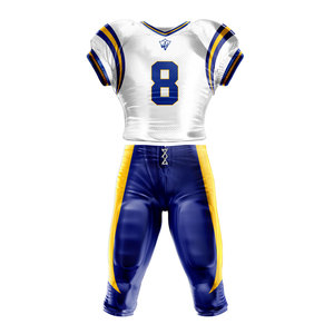 Uniforme de football américain de haute qualité, design personnalisable, tissu durable pour les entraînements, les matchs et les utilisations sportives en équipe. - Product Image 1