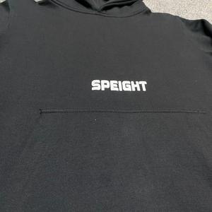 Custom Men's Pullover Puff Printing Hoodie Hooded Sweatshirt Front Logo Pocket Streetwear for Autumn Winter - Product Image 4