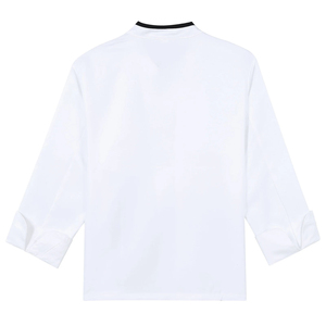 Veste de Chef Unisexe 100% Coton Blanc Uni, Longue, Grande Taille, Uniforme de Cuisine, Vente Chaude à Prix Abordable - Product Image 1