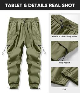 Pantalon ample pour homme de haute qualité avec cordon élastique, léger et confortable - Product Image 5