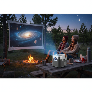 Mini projecteur haute performance 1080P, projecteur laser portable 150 lumens, compatible 3D, Android, batterie intégrée (2h), bureau - Product Image 3