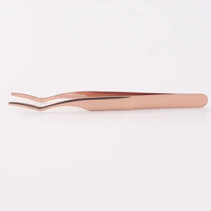 Pince à cils en acier inoxydable antistatique de haute précision, durable, pour pose de faux cils, outil professionnel pour débutants - Product Image 3