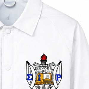 เสื้อแจ็คเก็ต Sigma Gamma Rho ลายตราสัญลักษณ์สีทอง ออกแบบเฉพาะบุคคล ตัวอักษรภาษากรีก SGRho เสื้อผ้าสำหรับชมรมนักศึกษา แบบซิปเต็มตัว สไตล์ลำลองสำหรับวิทยาลัย - Product Image 5