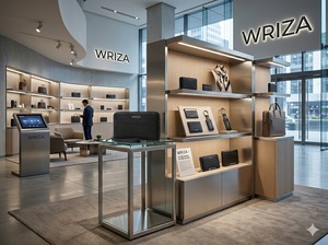 กระเป๋าสตางค์ผู้หญิง Wriza Arctic Hunter รุ่นวินเทจ กันน้ำ ทำจากโพลีเอสเตอร์ กระเป๋าคลัทช์แบบยาว มีซิป ช่องใส่บัตร ช่องใส่เหรียญ สีดำ เหมาะสำหรับการเดินทาง - Product Image 2