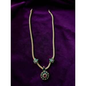 Sangeetha Jewellers Collier de perles Kundan en argent 92.5 Bijoux fins pour femmes - Product Image 1