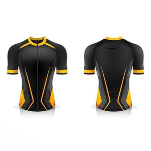 Custom Logo Wholesale <b>Cycling</b> Jerseys Men Short Sleeve Quick Dry Breathable Heat-Transfer Printed Polyester/Spandex Bike Jersey - Product Image 1