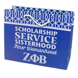 ถุงของขวัญ ZPB ถุงของขวัญกระดาษสีน้ำเงิน หูหิ้วเชือก บรรจุภัณฑ์พรีเมียม ถุงช้อปปิ้ง ถุงของชำร่วยแบบใช้ซ้ำได้ มีสไตล์ - Product Image 5