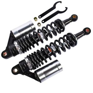 2 Amortiguadores Traseros de Aire Negros y Plateados de 340 mm (13.5 Pulgadas) para Harley Sportster 883 1200 para Motocicletas Honda - Product Image 6