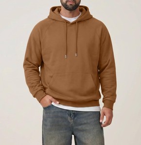 <b>Mens</b> Drop Shoulder Oversized Solid Hoodie Contemporary Urban Streetwear Pullover Soft Fleece Fabric Breathable Relaxed Fit - Product Image 2