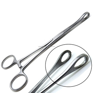 Pinces à éponges chirurgicales réutilisables en acier inoxydable de qualité supérieure Medivolve, 7 pouces, droites - Product Image 5