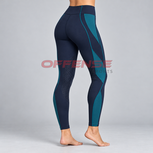 Pantalones de equitación para mujer diseñados con tela elástica, ajuste cómodo y costuras duraderas para el entrenamiento ecuestre diario. - Product Image 3