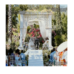 Grand Modern Simple Durable Indoor <b>Wedding</b> Decorations Stylish Moustache Mandap for Elegant Events - Product Image 1